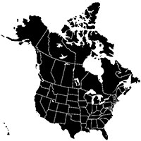 Map of the USA and Canada Map of the USA and Canada